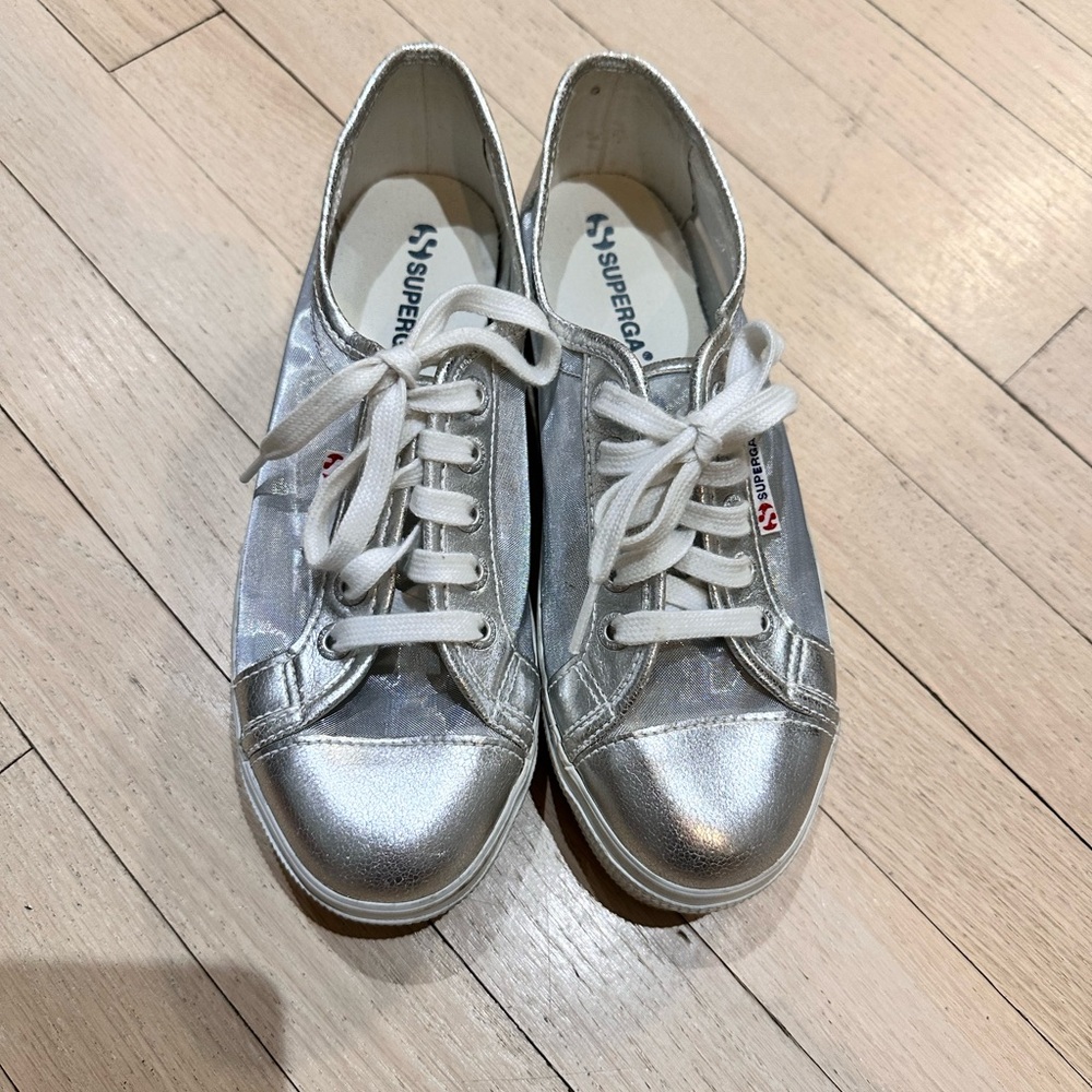 Superga Women's Silver Sneakers